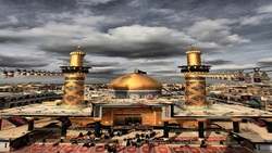 فریاد لبیک یا عباس در کربلای معلی + فیلم