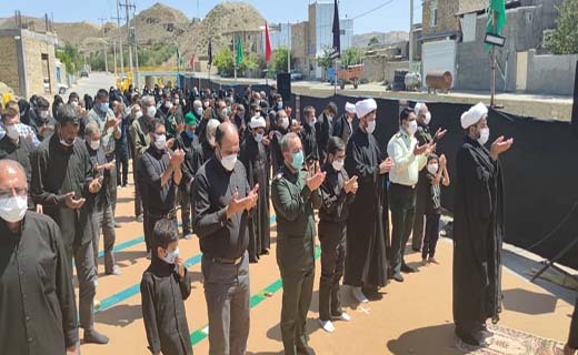 اقامه نماز ظهر عاشورا در خراسان شمالی