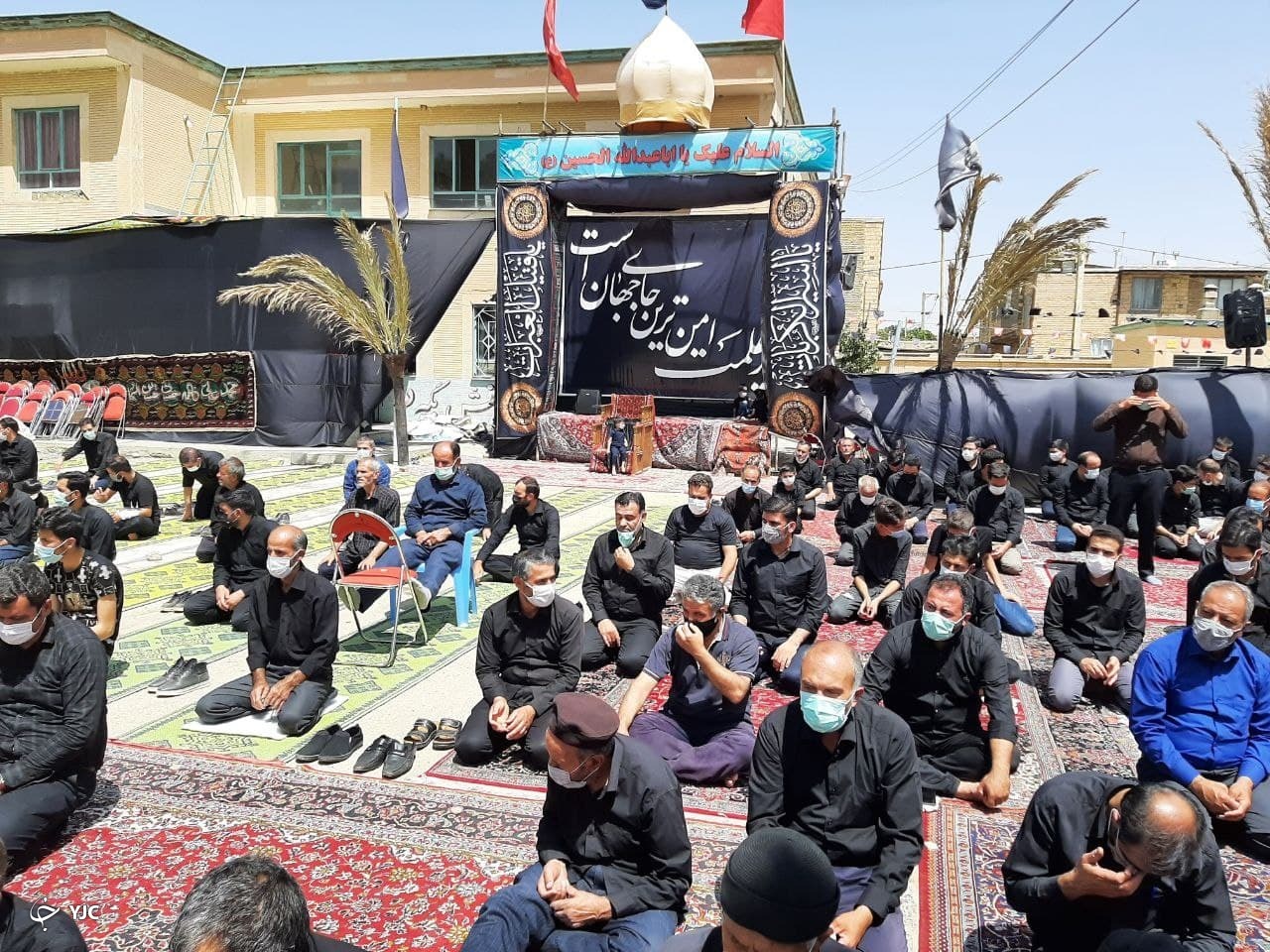نماز ظهر عاشورا در &laquo;روستای گراچقا&raquo; برگزار شد + فیلم