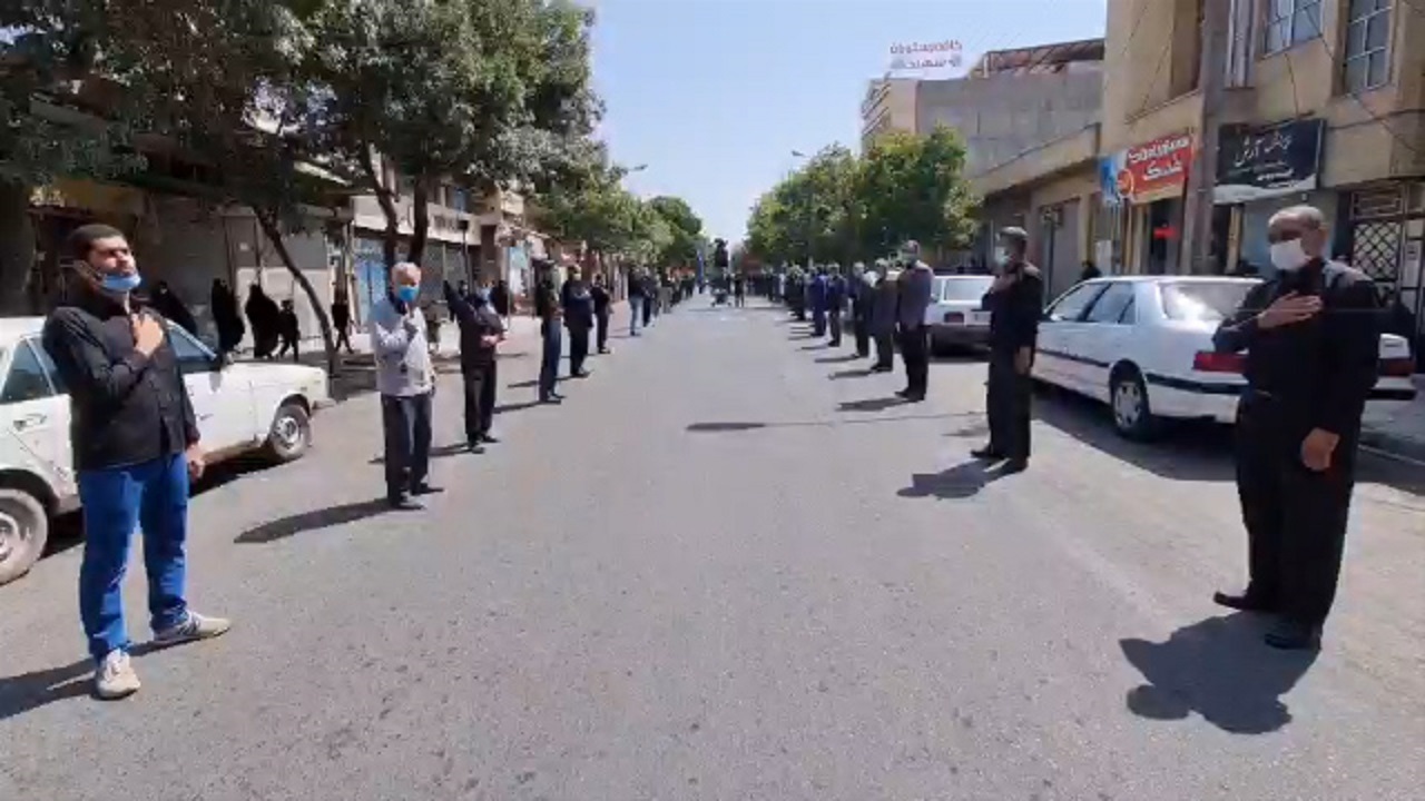 مراسم عاشورای حسینی در اهر برگزار شد + فیلم