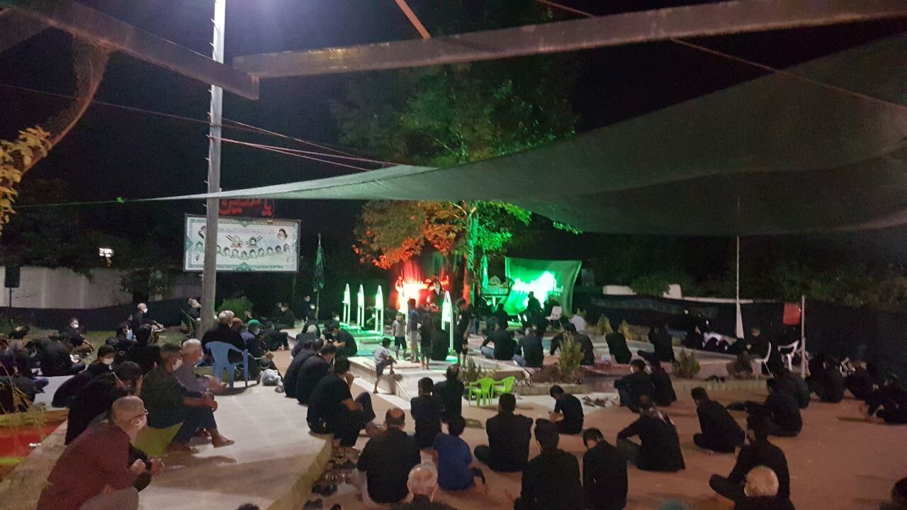 آیین شام غریبان شهدای کربلا در گلستان + فیلم و عکس