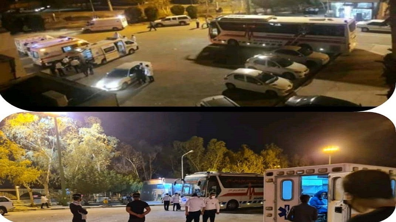 انتقال بیماران کرونایی به بیمارستان شهید بهشتی آبادان