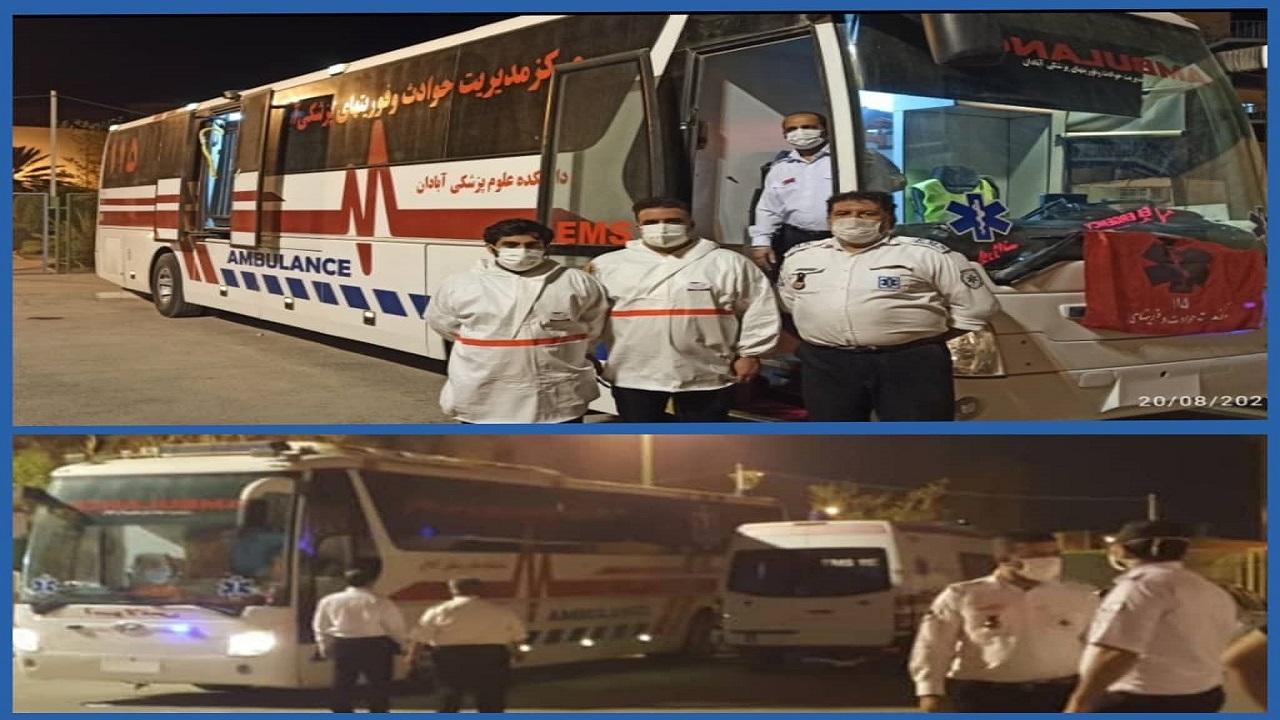 اتوبوس آمبولانس چاره ساز شرایط فعلی کرونایی جنوب غرب خوزستان
