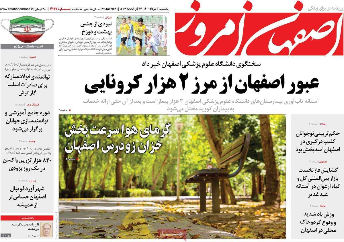 عبور اصفهان از مرز ۲ هزار کرونایی/ انتقادحق مردم است
