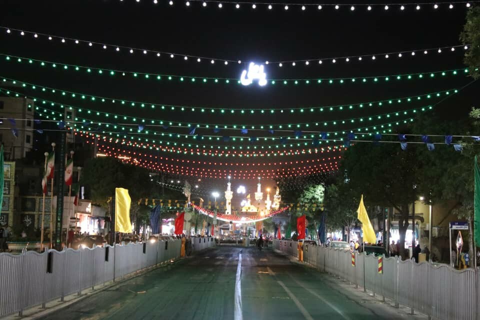 ۲۳۰ هزار متر ریسه بندی، زینت بخش منظر شبانه مشهدالرضا (ع)