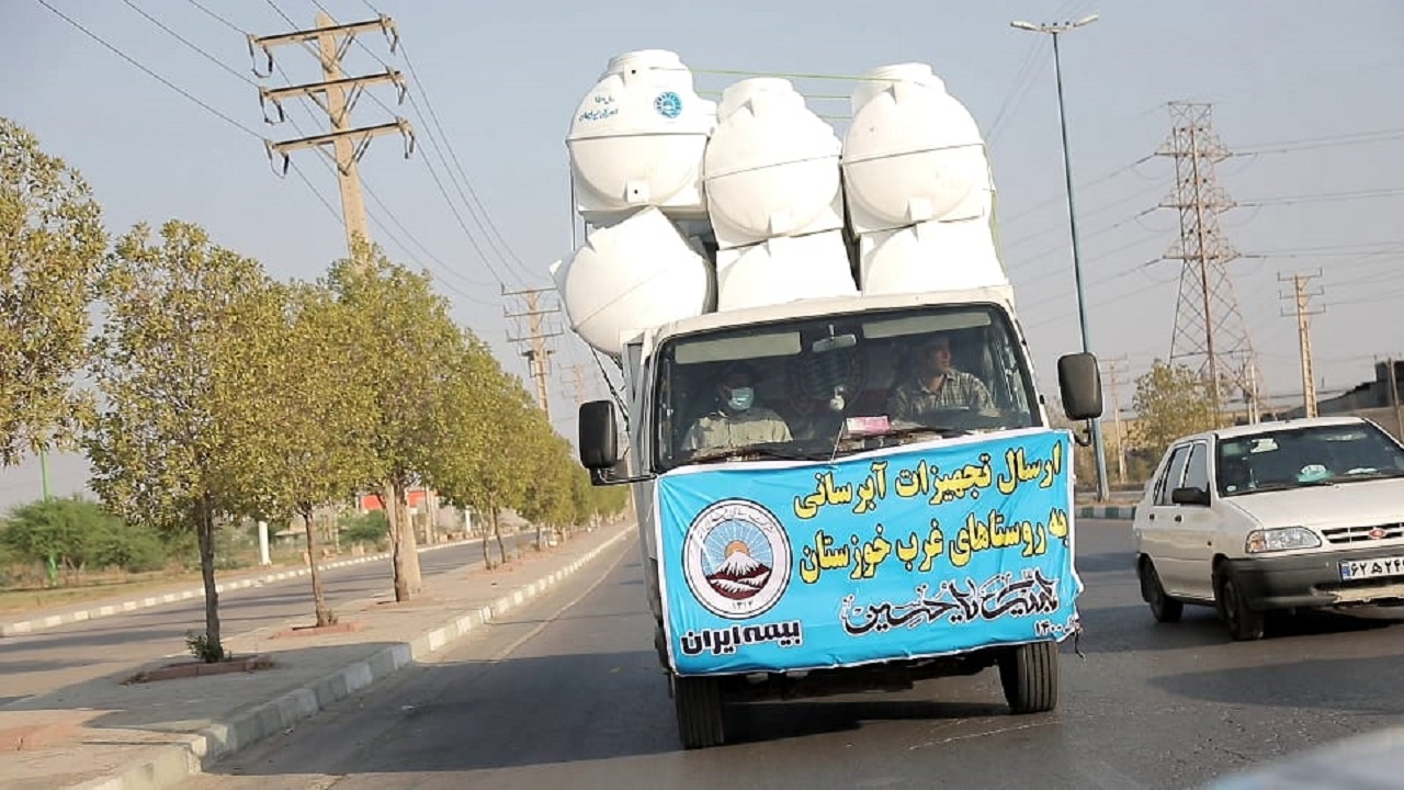 مخازن آب بین روستا‌های دارای تنش آبی خوزستان توزیع شد