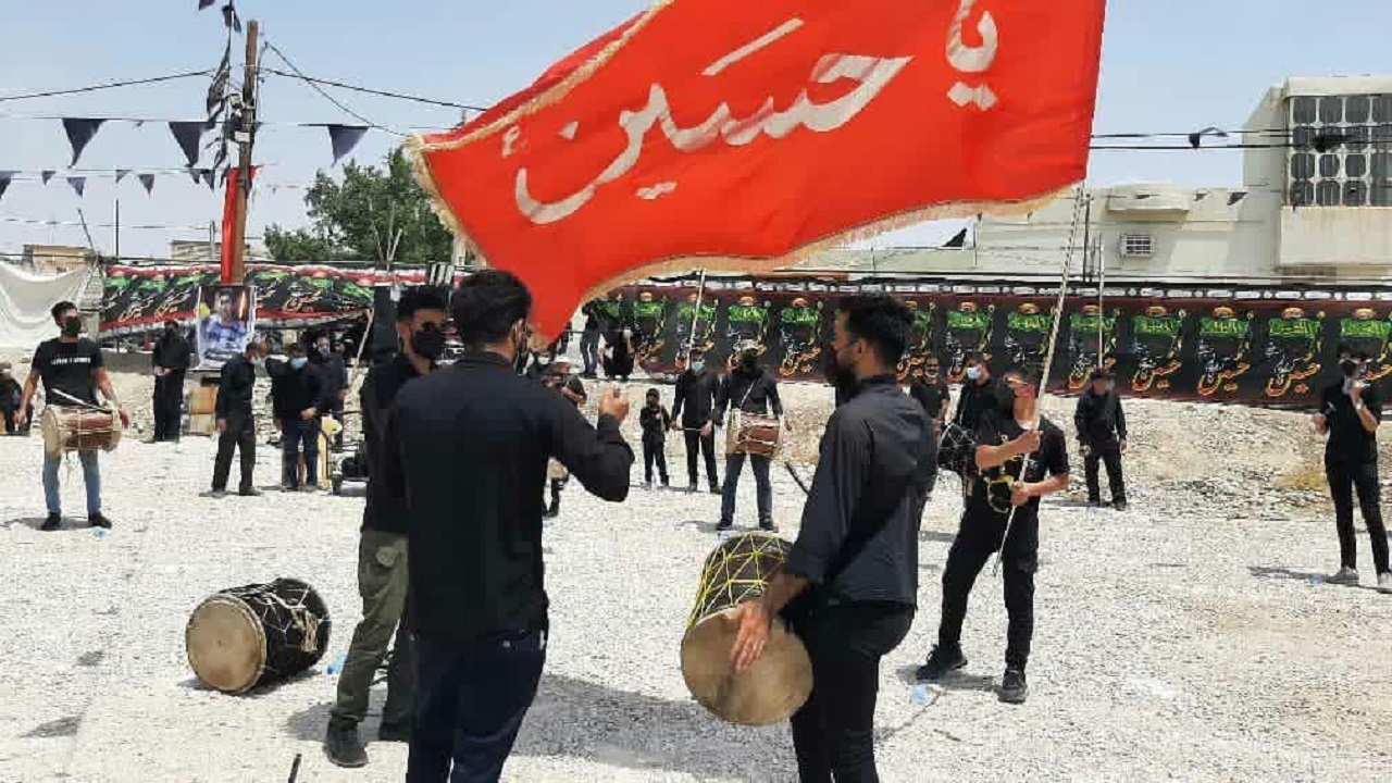 تصاویری از مراسم عزاداری امام حسین (ع) در روز دوازدهم ماه محرم