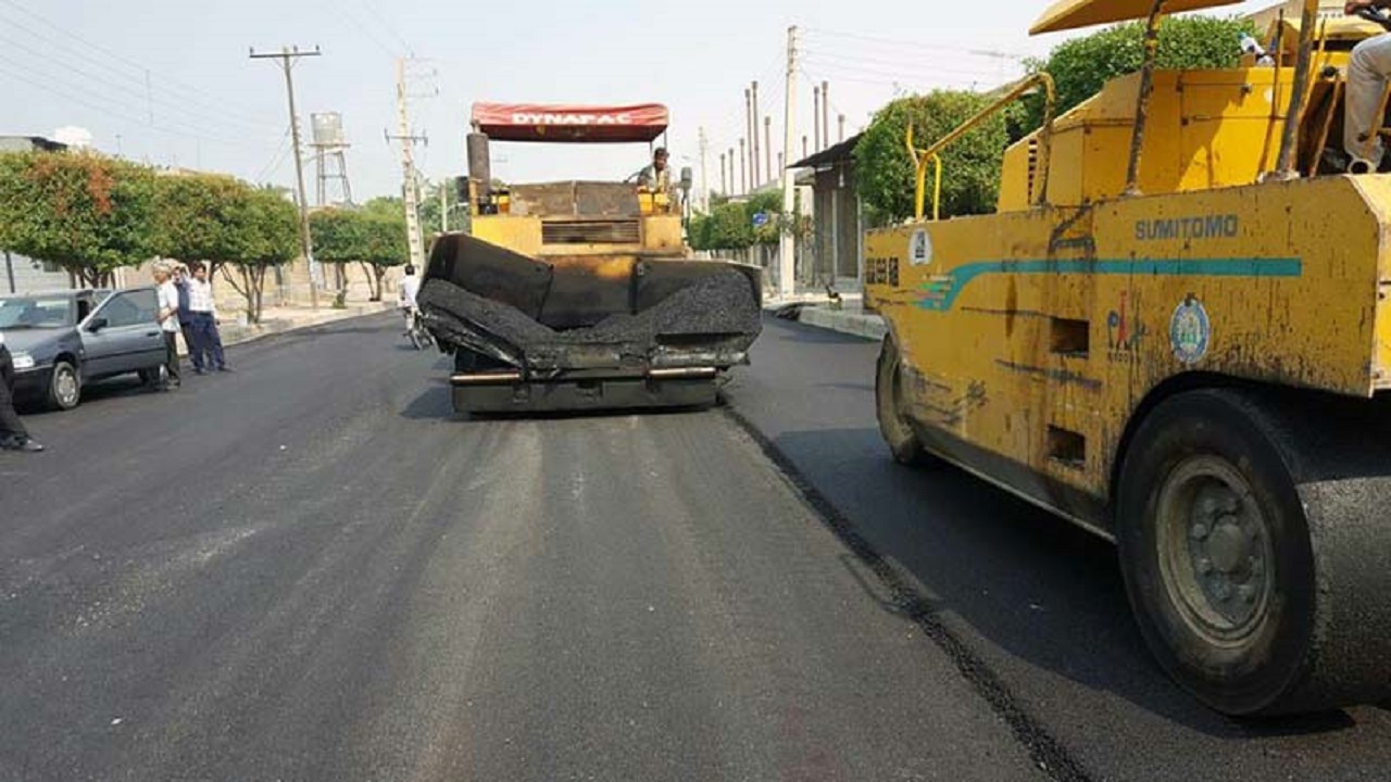 روکش آسفالت صد هزار متر مربع از معابر شهر زاهدان