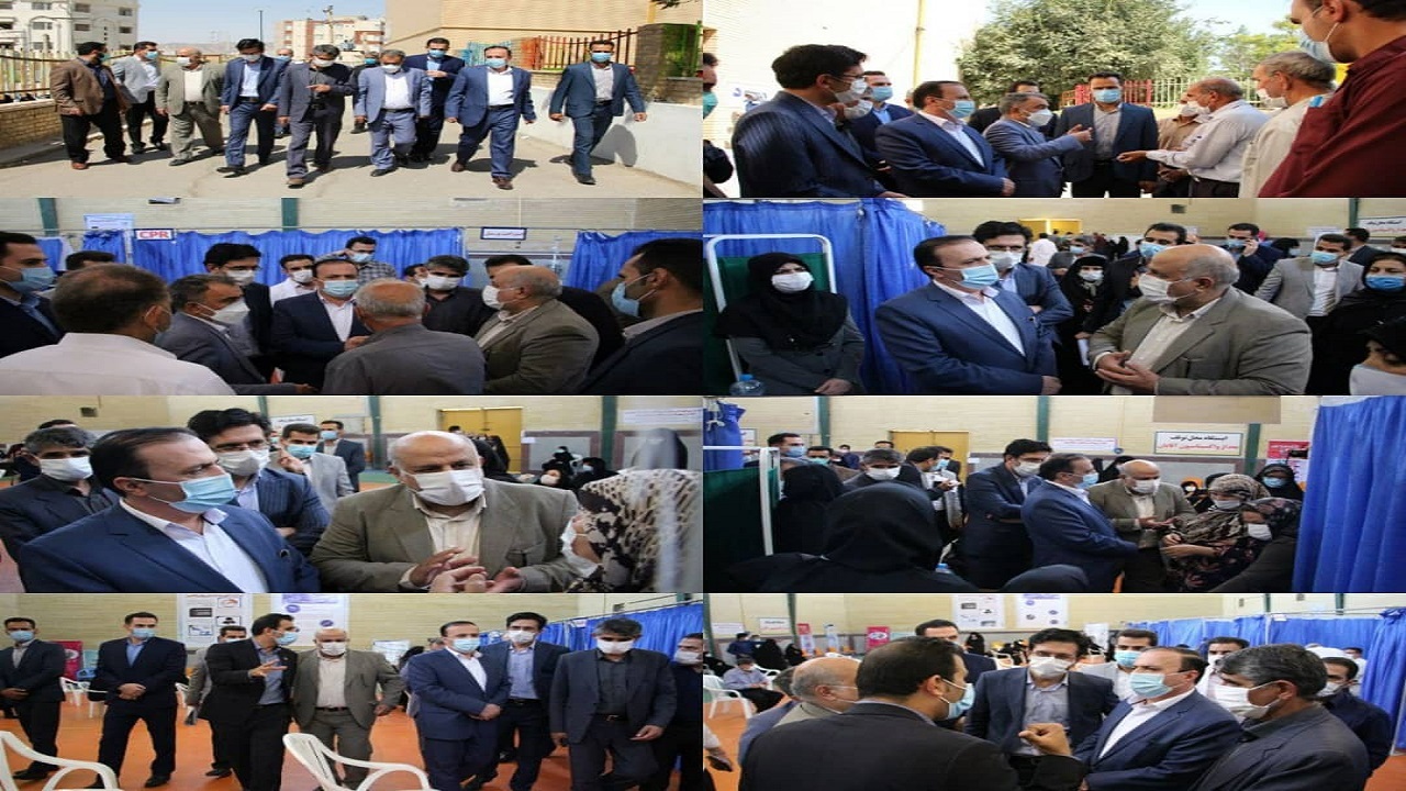 بازدید استاندار از مرکز تجمیعی واکسیناسیون شهرستان ایلام