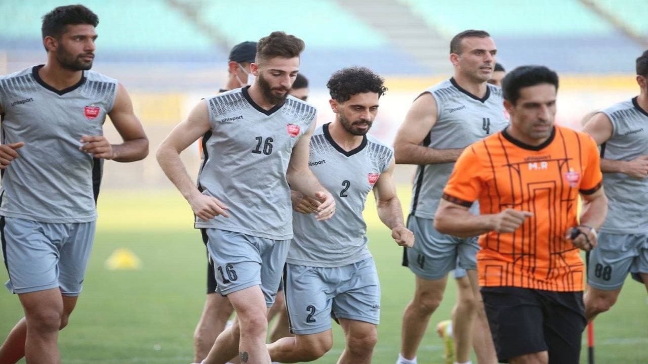 تمرین شاداب بازیکنان پرسپولیس بعد از پیروزی مقابل تراکتور