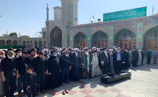 پیکر حجت الاسلام مومنی در خاک آرمید