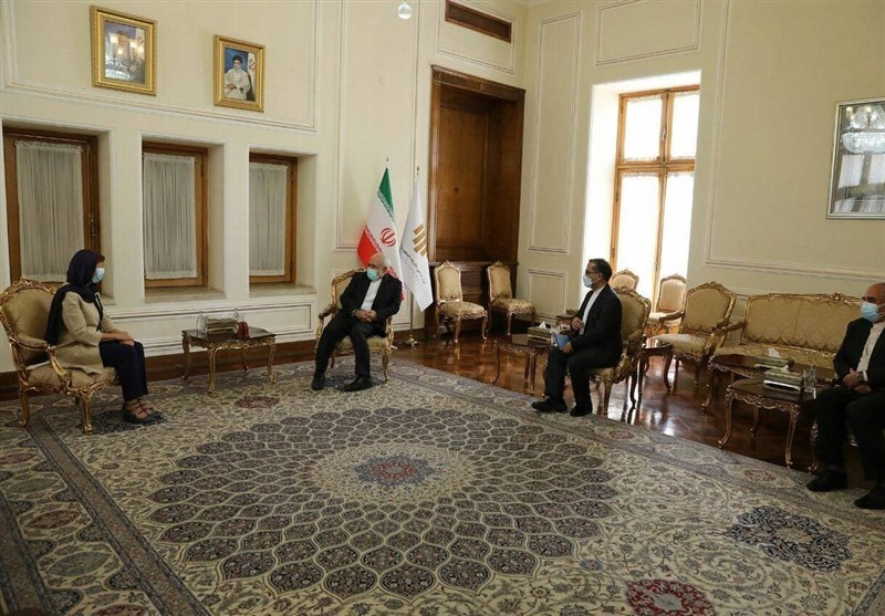 خداحافظی سفیر بلژیک در تهران با محمدجواد ظریف