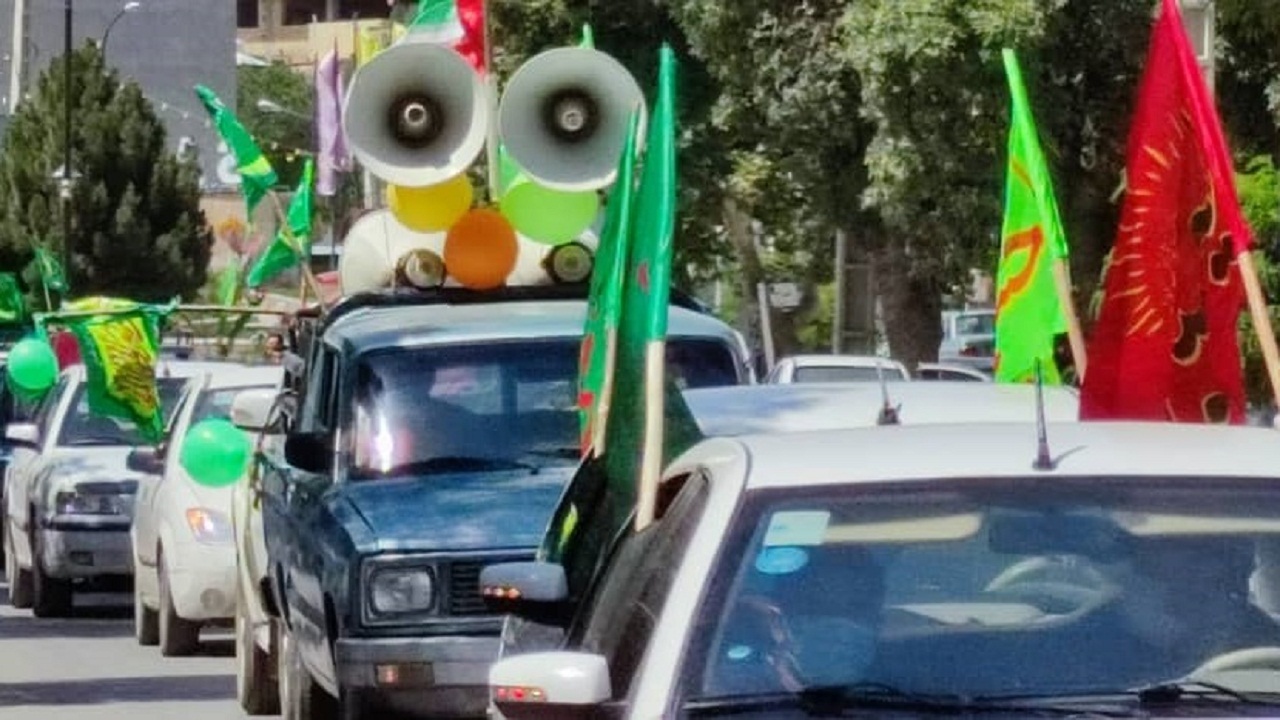 برگزاری کاروان شادی به مناسبت عیدغدیر در سامان