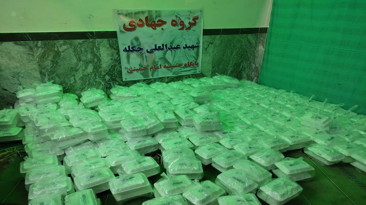 توزیع هزار پرس غذا بین نیازمندان اندیمشک
