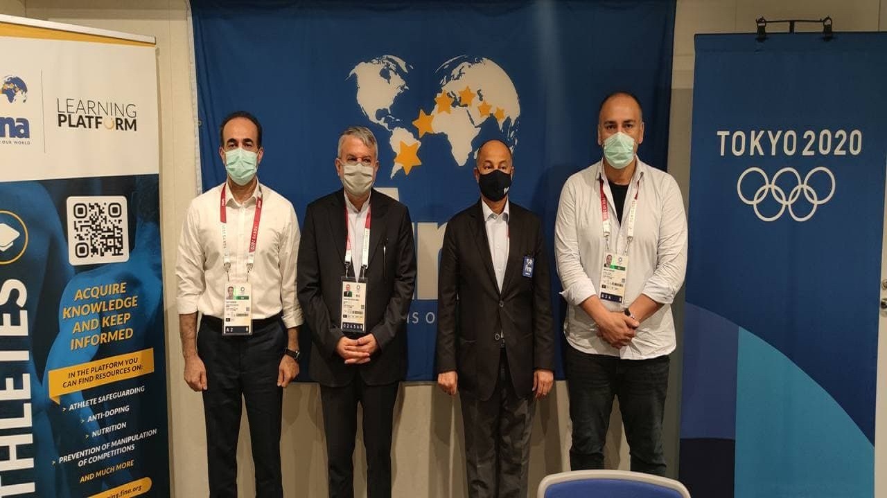 دیدار رئیس کمیته ملی المپیک ایران با رئیس فدراسیون جهانی شنا/ المسلم: برای کمک به رشد شنای ایران آماده‌ایم