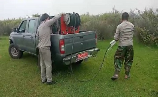 آتش سوزی بیش از یک هکتار از پارک ملی بوجاق + تصاویر