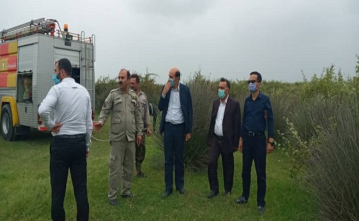 آتش سوزی بیش از یک هکتار از پارک ملی بوجاق + تصاویر