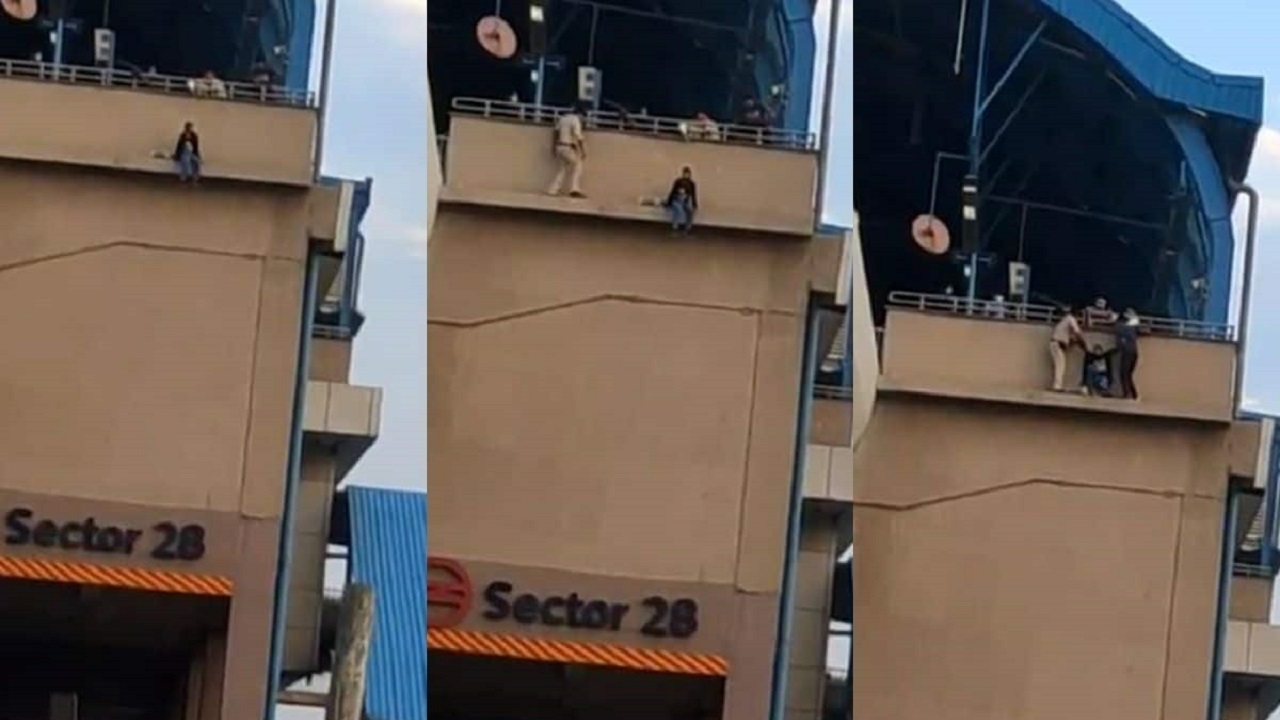 نجات زن در حال خودکشی در آخرین لحظات