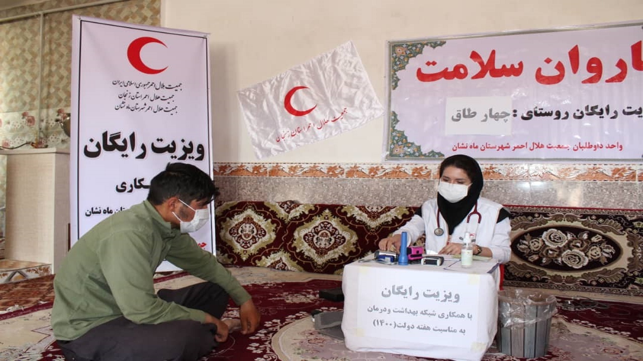 کاروان سلامت ماهنشان به بیش از ۵۰ نفر خدمات رایگان ارائه داد