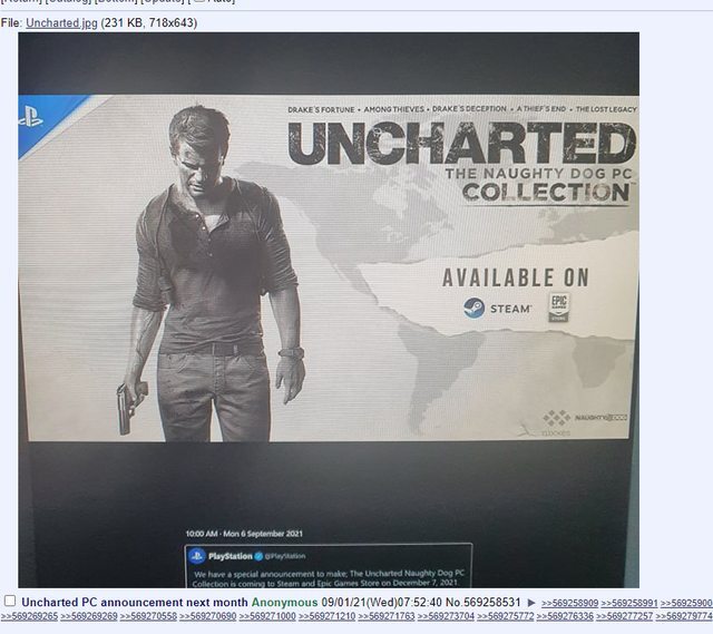 کالکشن بازی Uncharted برای کامپیوتر لو رفت