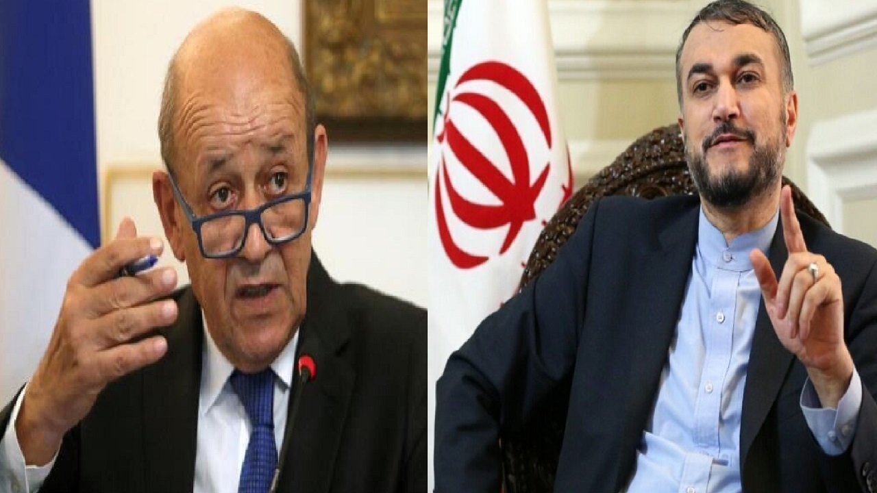 امیرعبداللهیان: اروپا و آمریکا به اجرای کامل تعهدات برجامی بازگردند / وزیر خارجه فرانسه: خواستار گسترش همکاری‌ها درباره مسائل مورد توجه طرفین هستیم
