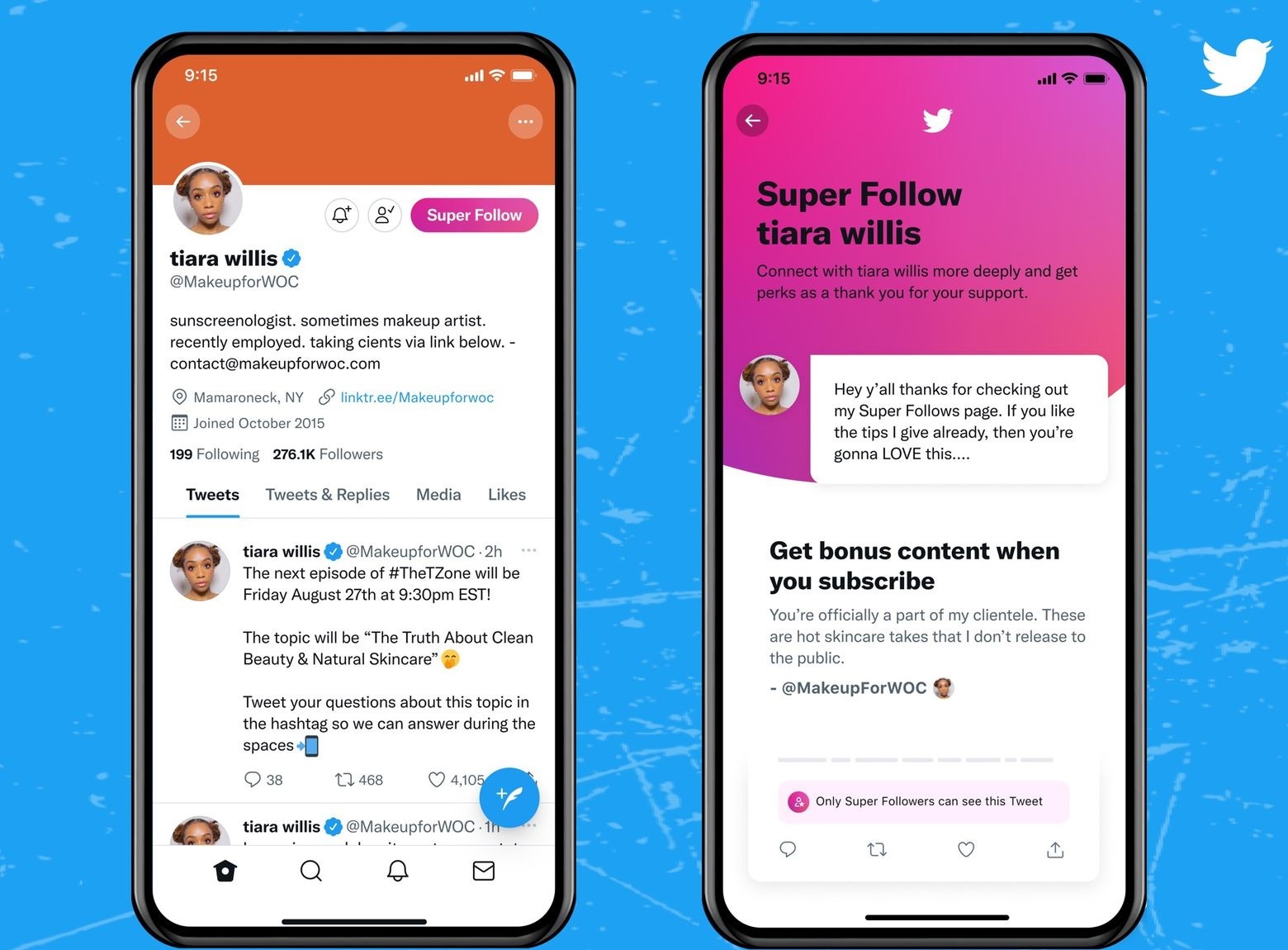 قابلیت Super Follows
