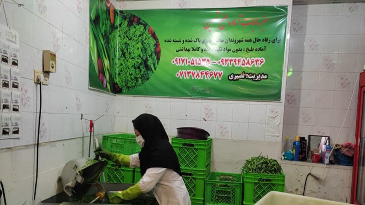 روایتی سبز از کارآفرینی بانوی سروستانی در راه‌اندازی سبزی مارکت