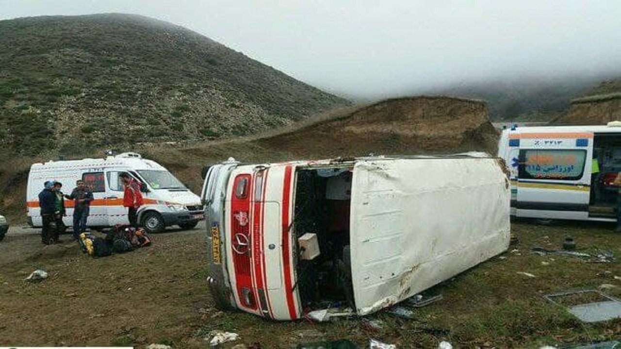تصاویری از تصادف مرگبار در جاده پالنگان