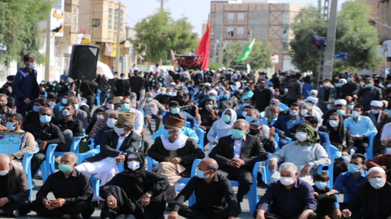 اجتماع مردمی پاسداشت نخستین قیام به خون‌خواهی امام حسین (ع) با حضور رئیس جمهور  در زابل + فیلم
