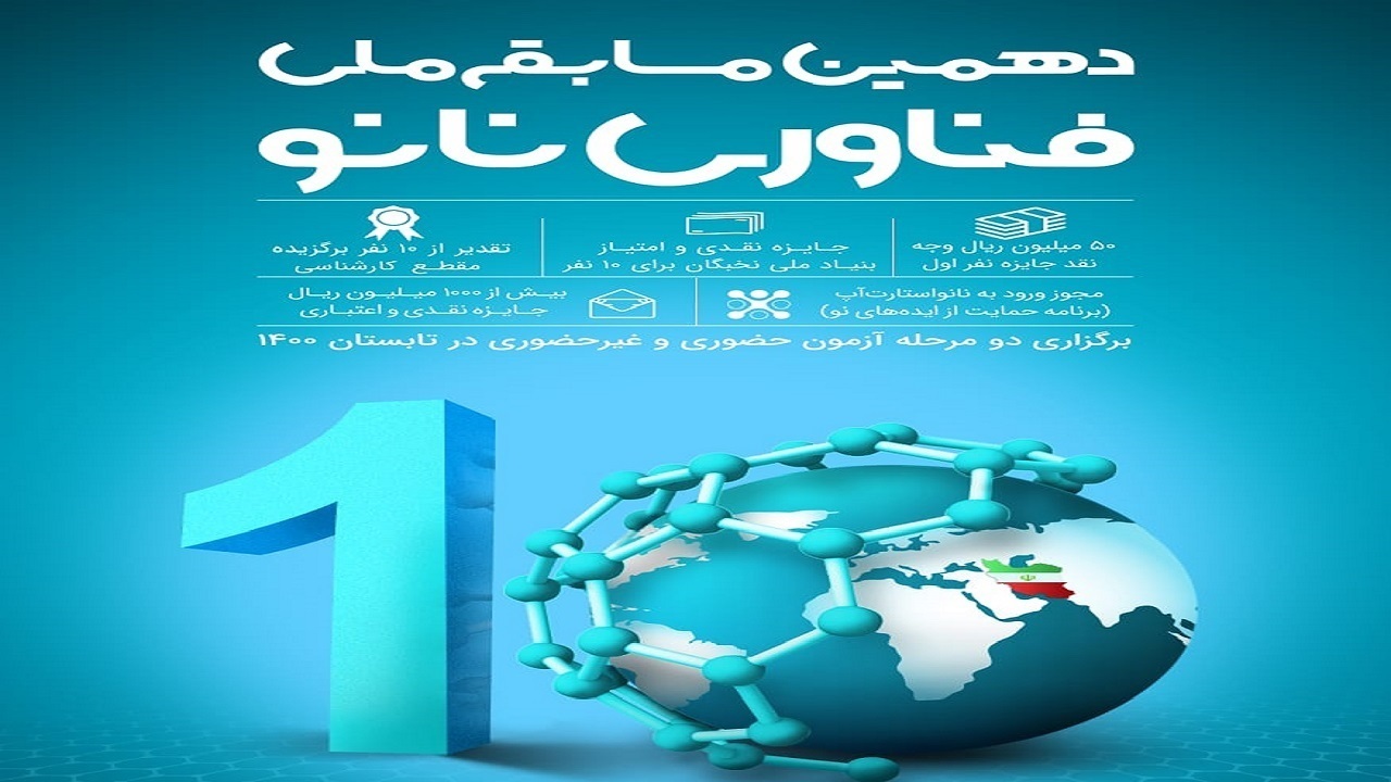 برگزاری دهمین مسابقه ملی نانو در سراسر کشور