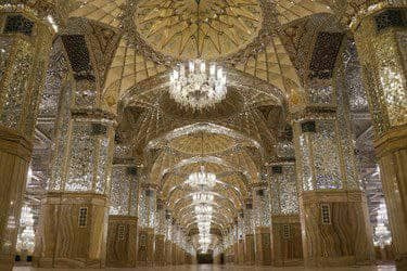 زیبایی های معماری اسلامی، ایرانی در رواق دارالحجه (عج) حرم مطهر رضوی
