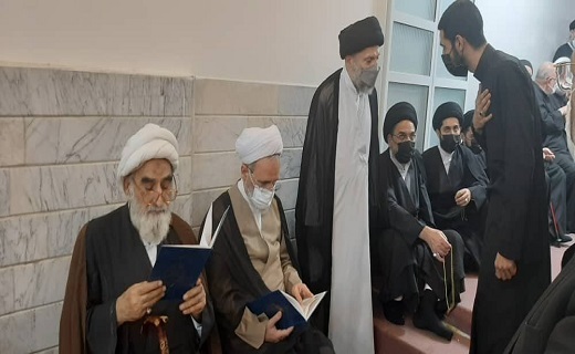حضور مدیرحوزه&zwnj;های علمیه در دفتر مرحوم آیت الله حکیم + تصاویر