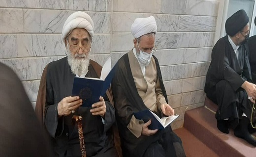 حضور مدیرحوزه&zwnj;های علمیه در دفتر مرحوم آیت الله حکیم + تصاویر