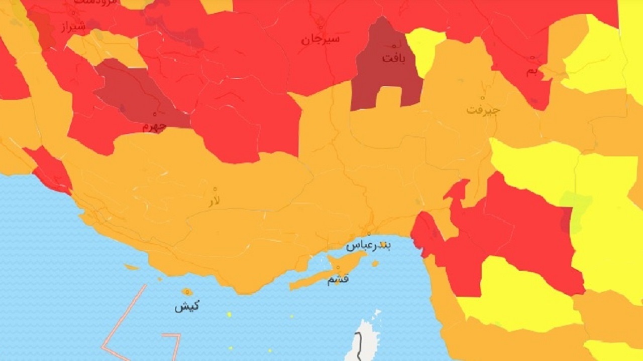خروج هرمزگان از وضعیت قرمز کرونایی