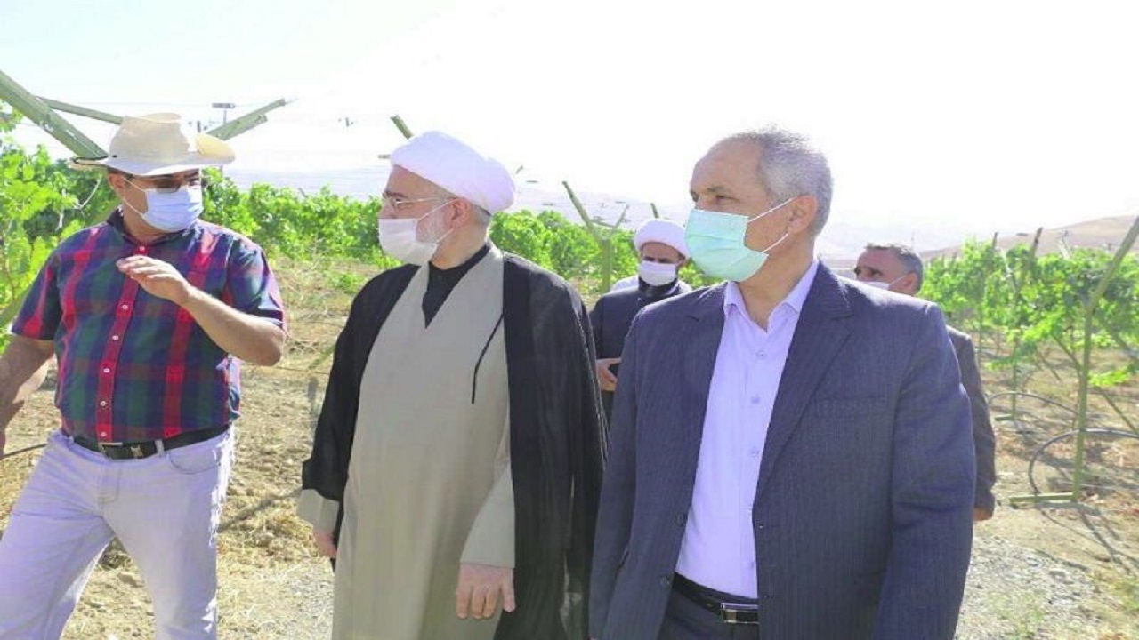 بازدید نماینده ولی فقیه در کردستان از طرح های کشاورزی