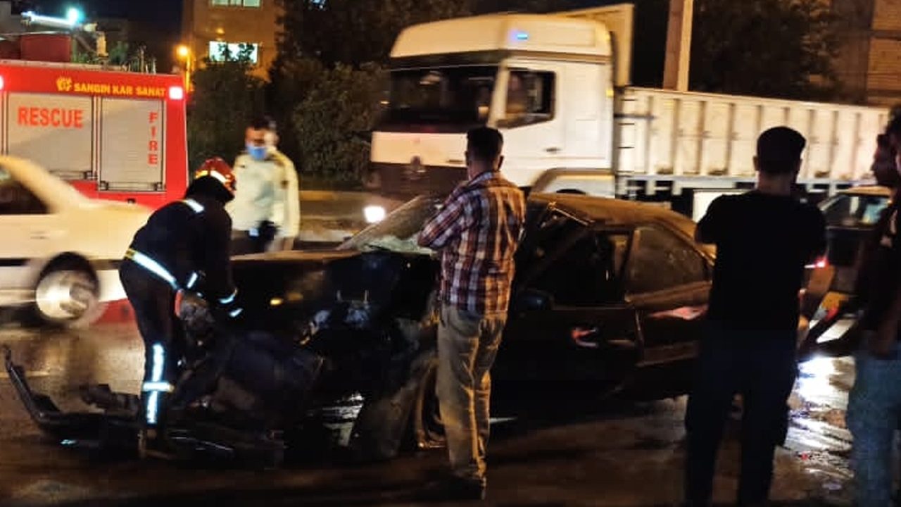 مرگ مرد جوان در تصادف بلوار سرداران