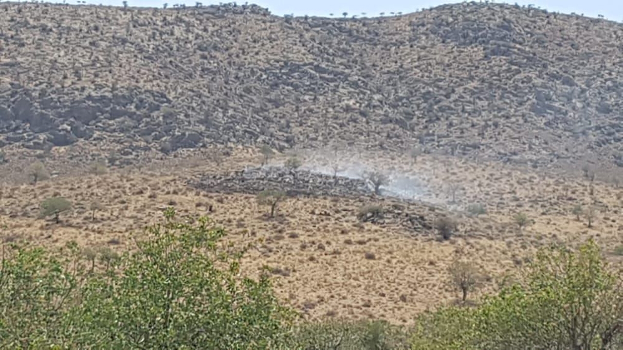 مهار آتش‌سوزی در جنگل خلیل بیگ ارسنجان