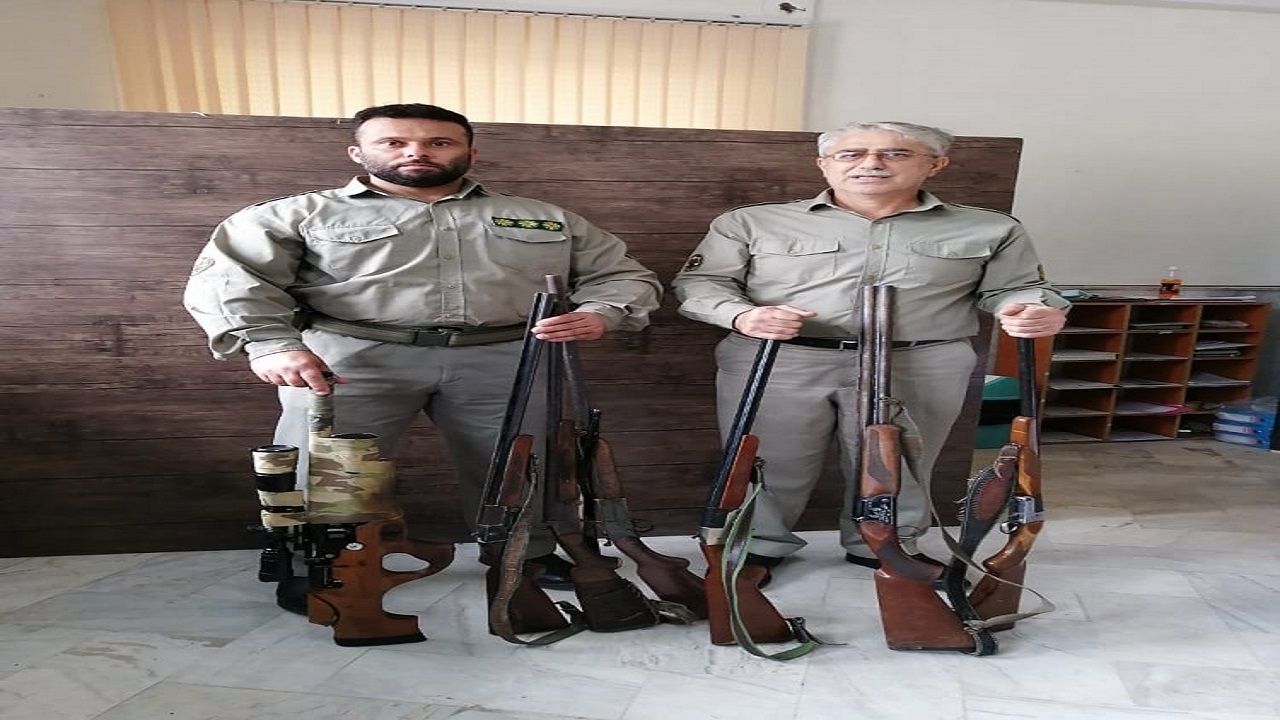 دستگیری ۷ شکارچی غیرمجاز در شهرستان فومن