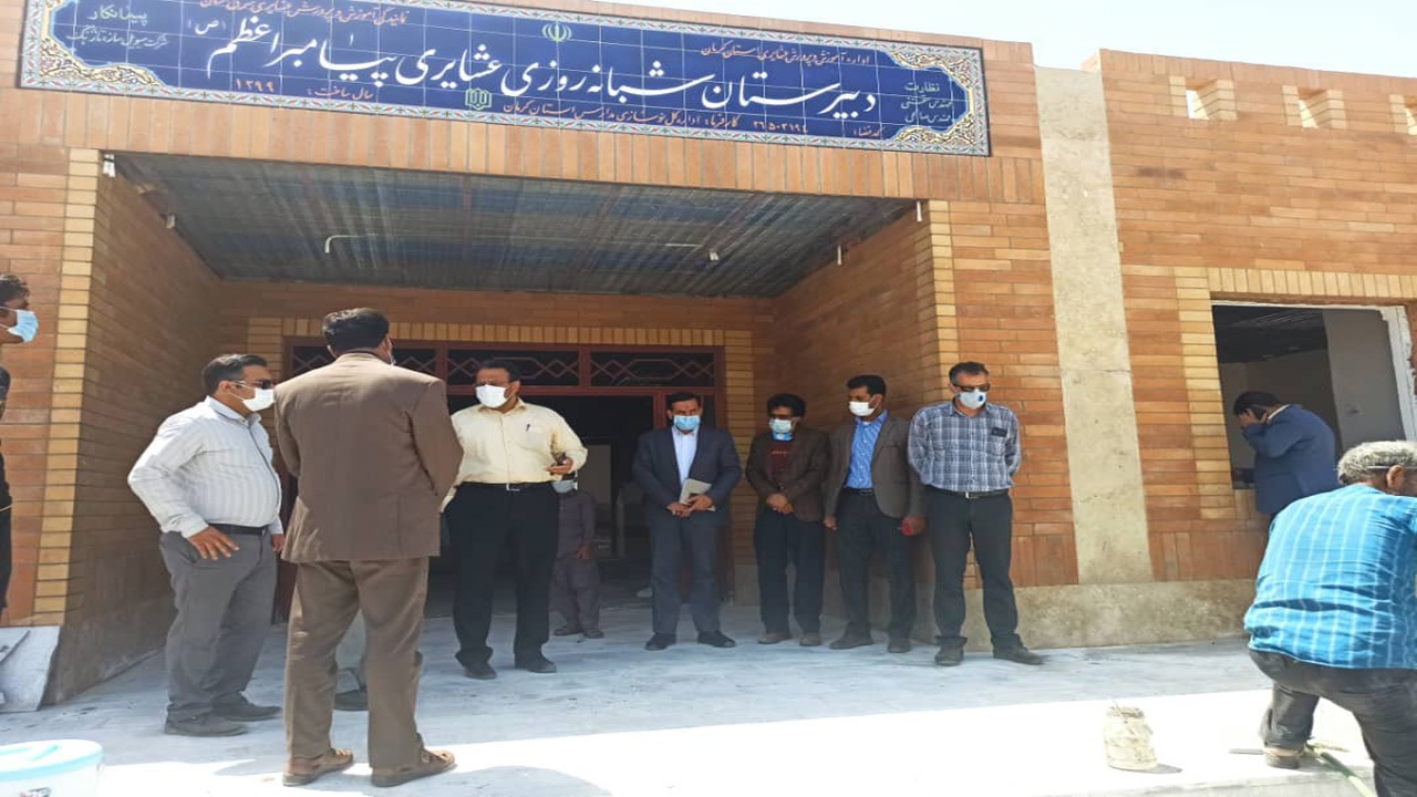 ساخت ۱۶واحد آموزشی در ریگان