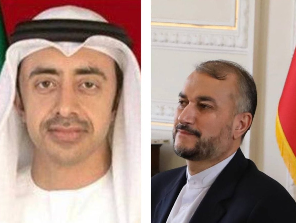 گفت‌و‌گوی تلفنی وزیر خارجه امارات با امیرعبداللهیان/ تأکید بر تقویت مناسبات