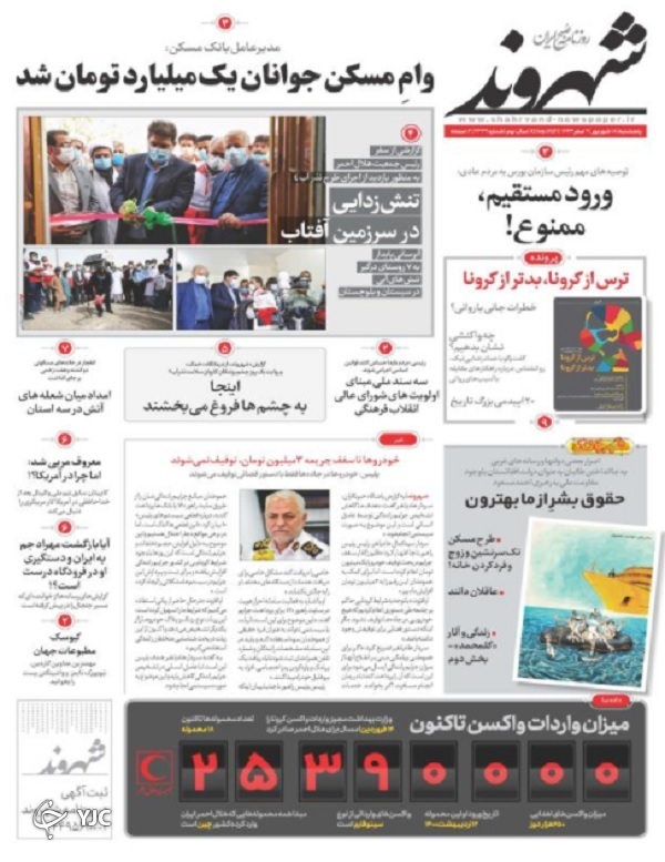 دستور قاطع واکسیناسیون ۲۴ ساعته / نعل وارونه آژانس انرژی اتمی / تولید ۳ میلیون خودرو در سال چقدر واقعی است؟