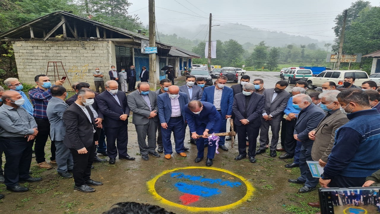بهره‌برداری از پروژه گازرسانی با حضور استاندار گیلان در شهرستان شفت
