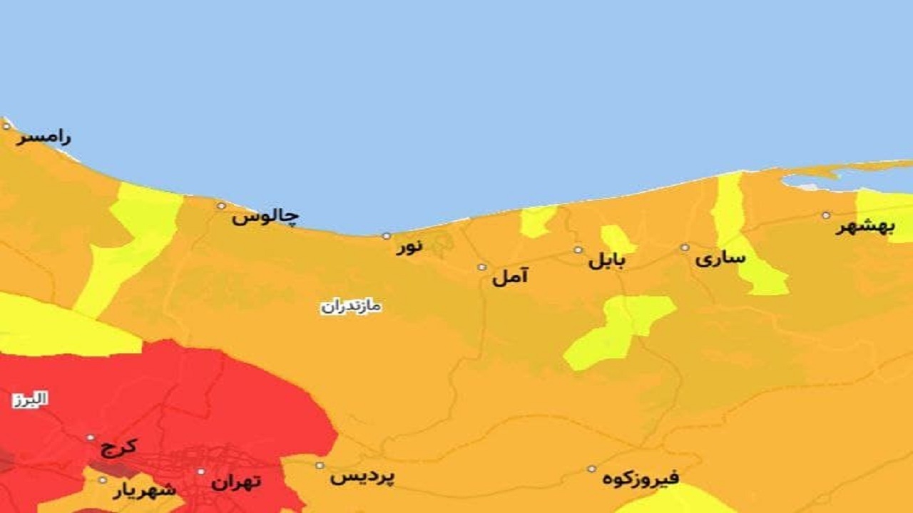 مازندران بدون شهر قرمز