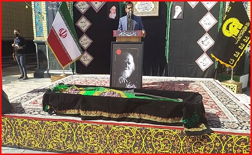 تشییع پیکر محمدرضا حکیمی در حرم مطهر رضوی