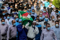 تشییع شهید مدافع سلامت «مهدی صادقی»