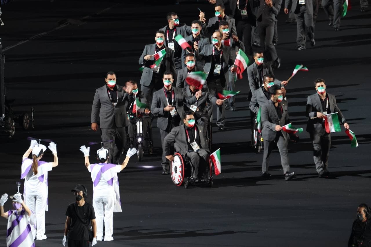 ایران در مراسم افتتاحیه پارالمپیک توکیو  ۲۰۲۰ 
