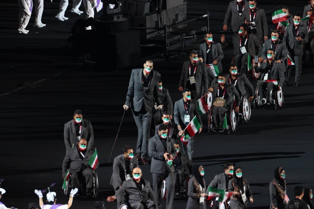 ایران در مراسم افتتاحیه پارالمپیک توکیو  ۲۰۲۰ 