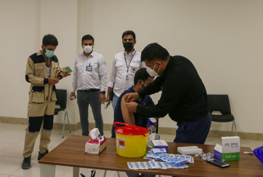 واکسیناسیون ۱۰۰۰ نفر از پرسنل مجتمع صنایع آلومینیوم جنوب