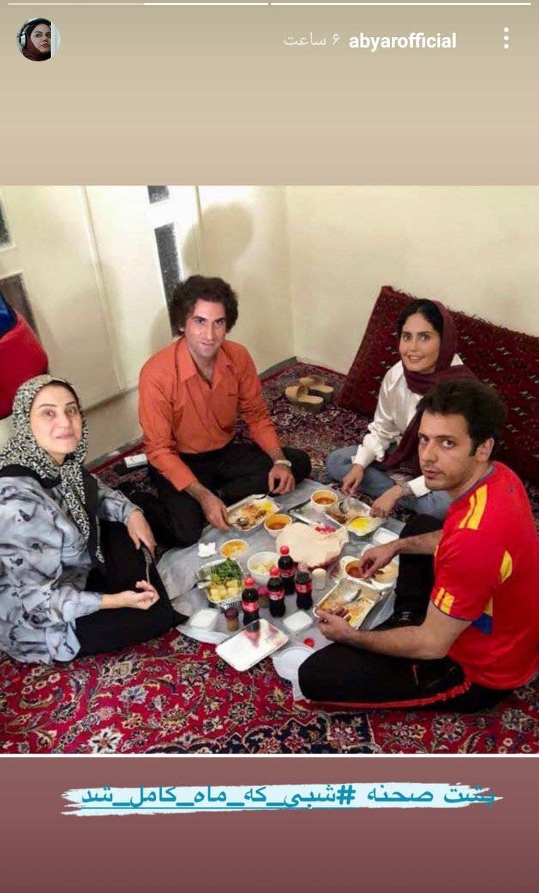 تصویر دیده نشده از پشت صحنه &laquo;شبی که ماه کامل شد&raquo;