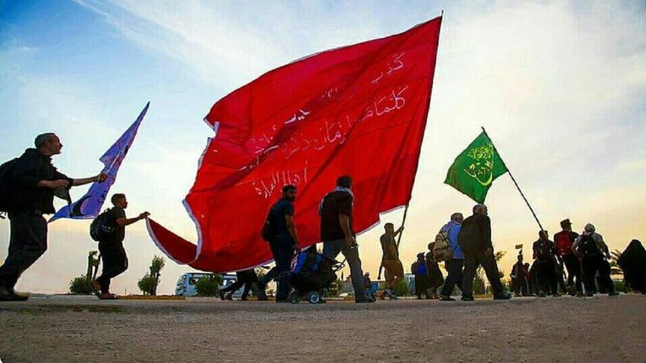 پیاده‌روی عاشقان حسینی در مرز مهران + فیلم
